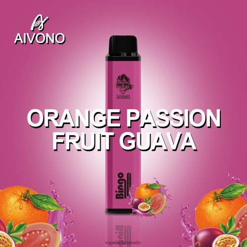 Vape Wholesale Canada - Aivono AIM BINGO 4000 Orange Passionfruit Guava 2J4F60132