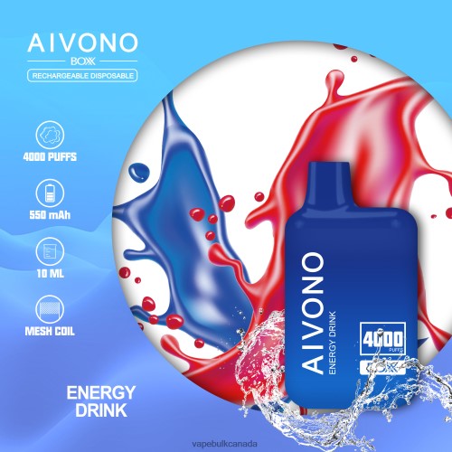 Disposable Vape Wholesale Canada - Aivono AIM BOXX 4000 Energy Drink 2J4F60225