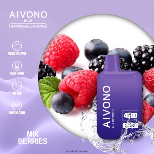 Disposable Vape Wholesale Canada - Aivono AIM BOXX 4000 Mix Berries 2J4F60215