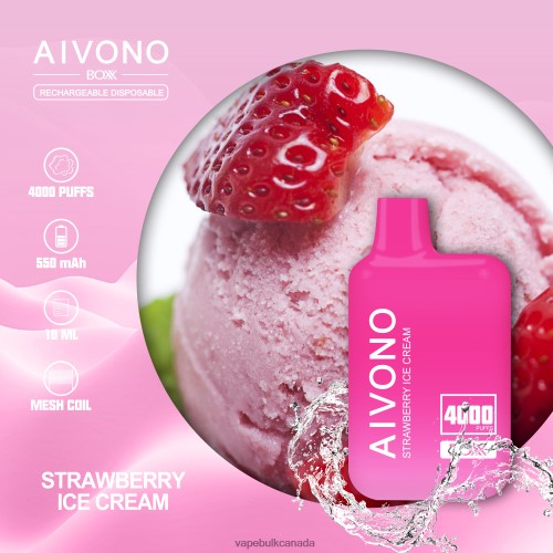 E Cigarette Wholesale - Aivono AIM BOXX 4000 Strawberry Ice Cream 2J4F60221