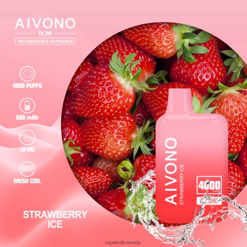 Vape Juice Wholesale Canada - Aivono AIM BOXX 4000 Strawberry Ice 2J4F60226