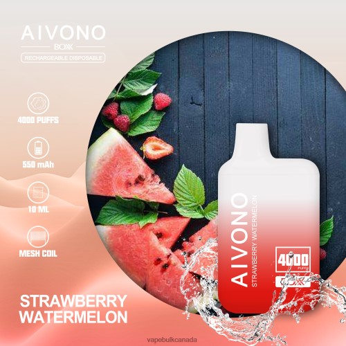 Vape Wholesale Distributor Canada - Aivono AIM BOXX 4000 Strawberry Watermelon 2J4F60214