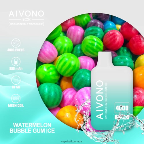 Vape Wholesale Near Me - Aivono AIM BOXX 4000 Watermelon Bubble Gum Ice 2J4F60227