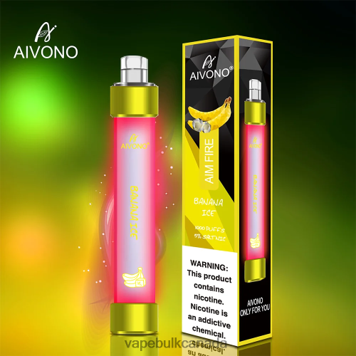 Vape Wholesale Distributor Canada - Aivono AIM FIRE 1000 Banana Ice 2J4F60324