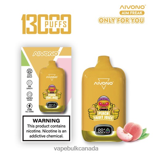 Disposable Vape Wholesale Canada - Aivono AIM FREAK 13000 Peach Fruit Juice 2J4F60245