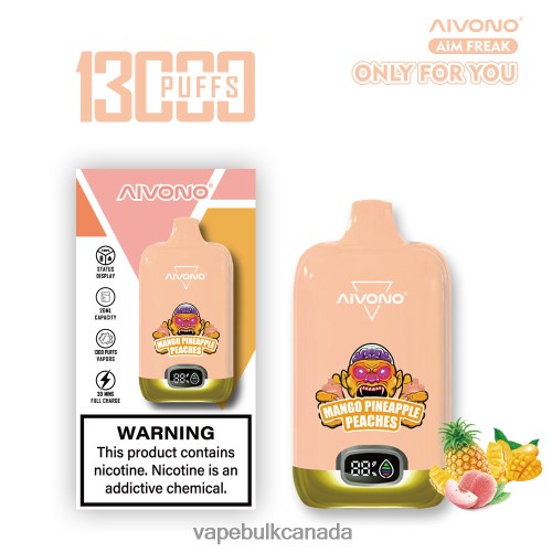 E Cig Wholesale - Aivono AIM FREAK 13000 Mango Pineapple Peaches 2J4F60250