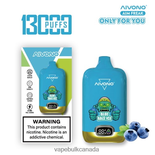 Vape Wholesale Canada - Aivono AIM FREAK 13000 Blue Razz Ice 2J4F60242