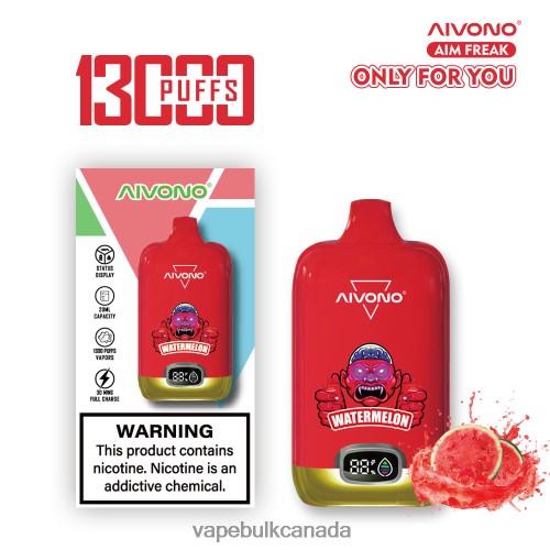 Vape Wholesale Distributor Canada - Aivono AIM FREAK 13000 Watermelon 2J4F60244