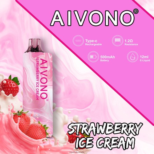 Disposable Vape Wholesale Canada - Aivono AIM GUN 7000 Strawberry Ice Cream 2J4F60105