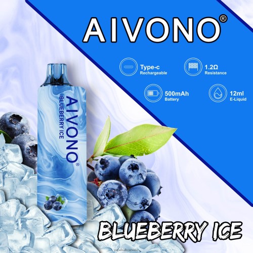 Vape Wholesale Distributor Canada - Aivono AIM GUN 7000 Blueberry Ice 2J4F60104