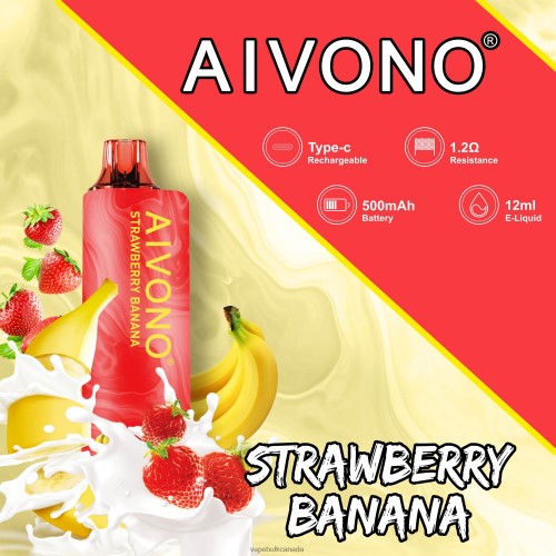 Vape Wholesale Near Me - Aivono AIM GUN 7000 Strawberry Banana 2J4F60107