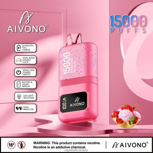 Vape Juice Wholesale Canada - Aivono AIM magic 15000 Strawberry Ice Cream 2J4F6066