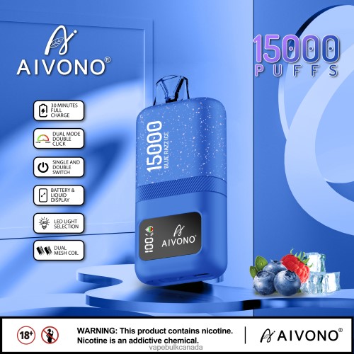 Vape Wholesale Distributor Canada - Aivono AIM magic 15000 Blue Razz Ice 2J4F6064