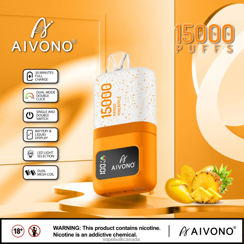 Vape Wholesale Supplier Canada - Aivono AIM magic 15000 Mango Pineapple 2J4F6069