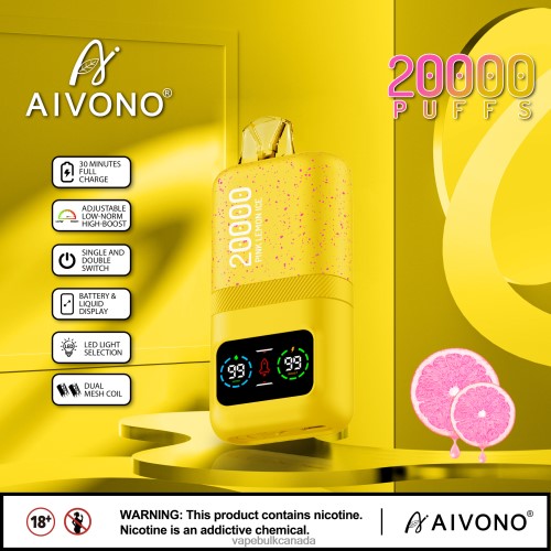 Vape Bulk Canada - Aivono AIM magic 20000 Pink Lemon Ice 2J4F6083