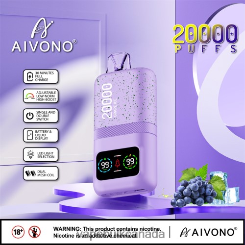 Vape Juice Wholesale Canada - Aivono AIM magic 20000 Grape Ice 2J4F6086