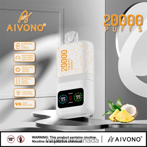 Vape Juice Wholesale Canada - Aivono AIM magic 20000 Pineapple Coconut Ice 2J4F6076