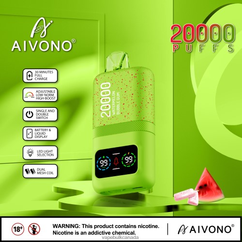 Vape Wholesale Canada - Aivono AIM magic 20000 Watermelon Bubble Gum 2J4F6082
