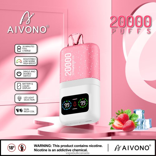 Vape Wholesale Distributor Canada - Aivono AIM magic 20000 Strawberry Ice 2J4F6074