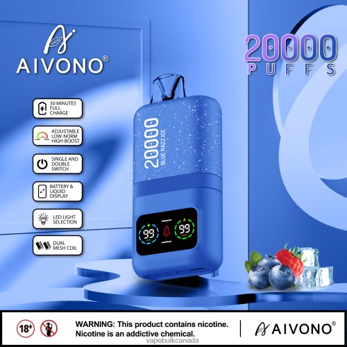 Vape Wholesale Supplier Canada - Aivono AIM magic 20000 Blue Razz Ice 2J4F6079