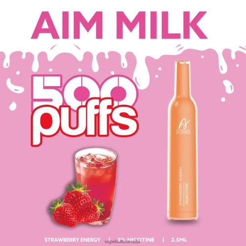 Vape Juice Wholesale Canada - Aivono AIM MILK 500 Strawberry Energy 2J4F60266