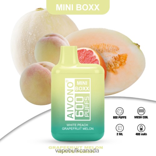 E Cigarette Wholesale - Aivono AIM MINI BOXX 600 White Peach Grapefruit Melon 2J4F60241