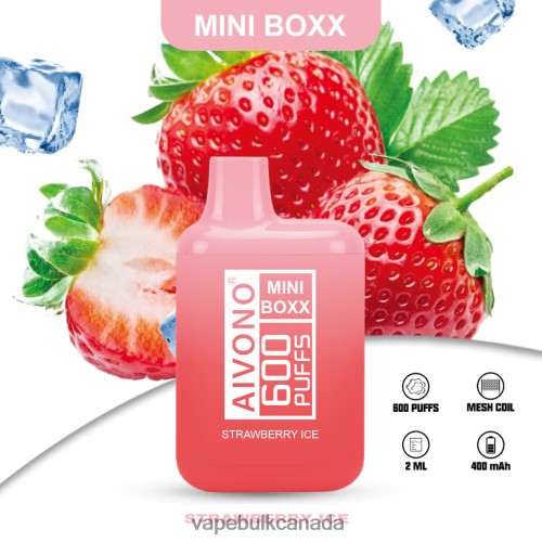 Vape Juice Wholesale Canada - Aivono AIM MINI BOXX 600 Strawberry Ice 2J4F60236