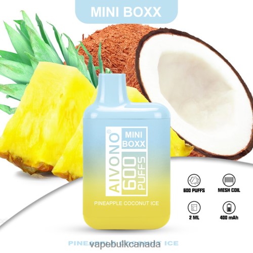 Vape Wholesale - Aivono AIM MINI BOXX 600 Pineapple Coconut Ice 2J4F60238