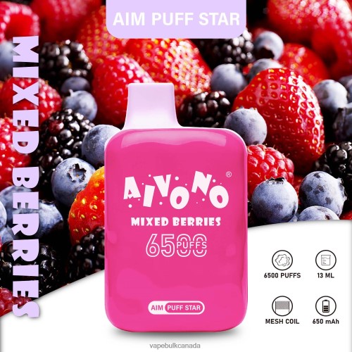 E Cig Wholesale - Aivono AIM PUFF STAR 6500 Mixed Berries 2J4F60290