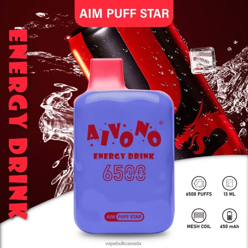 Vape Bulk Canada - Aivono AIM PUFF STAR 6500 Energy Drink 2J4F60293