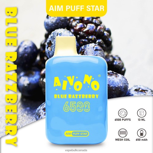 Vape Wholesale Canada - Aivono AIM PUFF STAR 6500 Blue Razzberry 2J4F60292