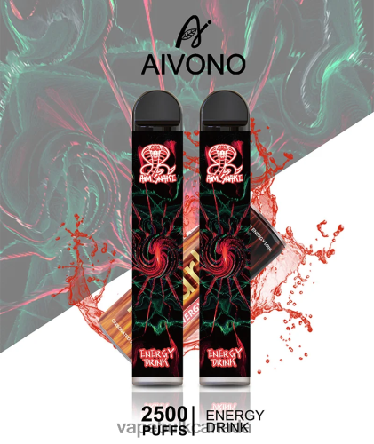 Disposable Vape Wholesale Canada - Aivono AIM SNAKE 2500 Energy Drink 2J4F60305