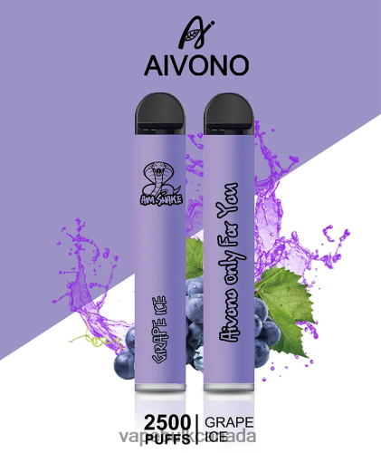 Vape Juice Wholesale Canada - Aivono AIM SNAKE 2500 Grape Ice 2J4F60306