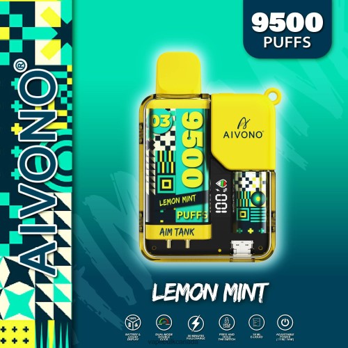 Disposable Vape Wholesale Canada - Aivono AIM TANK 9500 Lemon Mint 2J4F6035