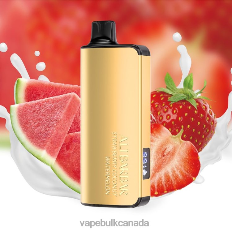 Vape Bulk Canada - Alibarbar Ingot 20000 Disposable Vape Strawberry Coconut Watermelon P60ZF43