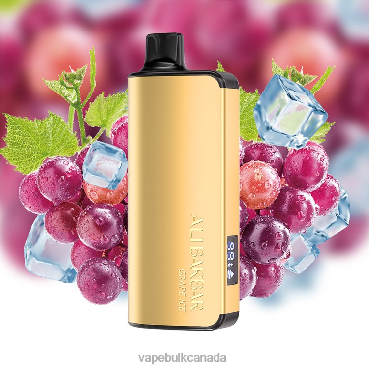 E Cig Wholesale - Alibarbar Ingot 9000 Disposable Vape Grape Ice P60ZF20