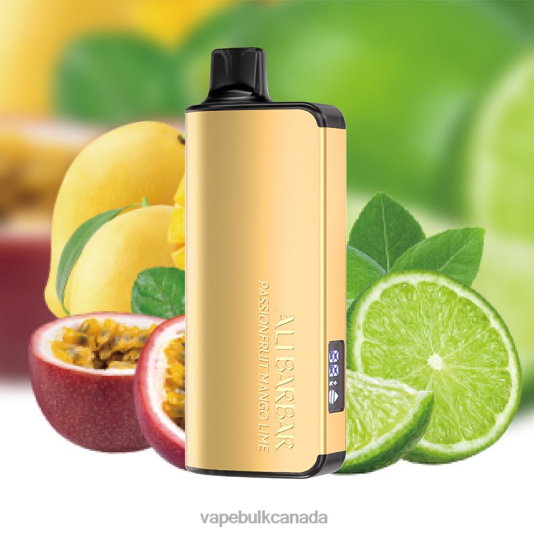 Vape Wholesale Canada - Alibarbar Ingot 9000 Disposable Vape Passionfruit Mango Lime P60ZF22