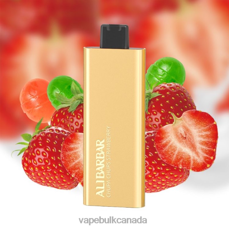 Vape Bulk Canada - Alibarbar Pandora 7000 Disposable Vape Chupa Chups Strawberry P60ZF53