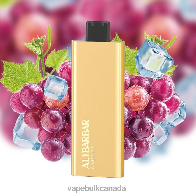 Vape Juice Wholesale Canada - Alibarbar Pandora 7000 Disposable Vape Grape Ice P60ZF56
