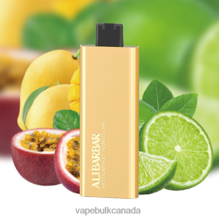 Vape Wholesale - Alibarbar Pandora 7000 Disposable Vape Passionfruit Mango Lime P60ZF58