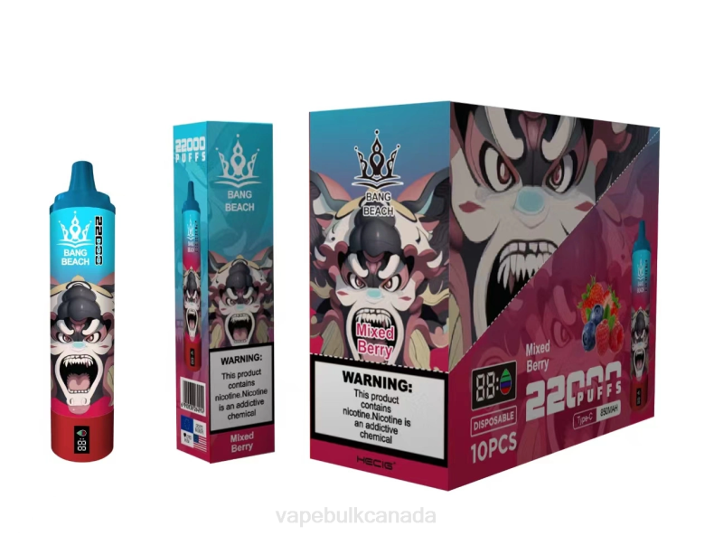 E Cigarette Wholesale - Bang Beach 22000 Puffs Smart Screen Mixed Berry 680L21