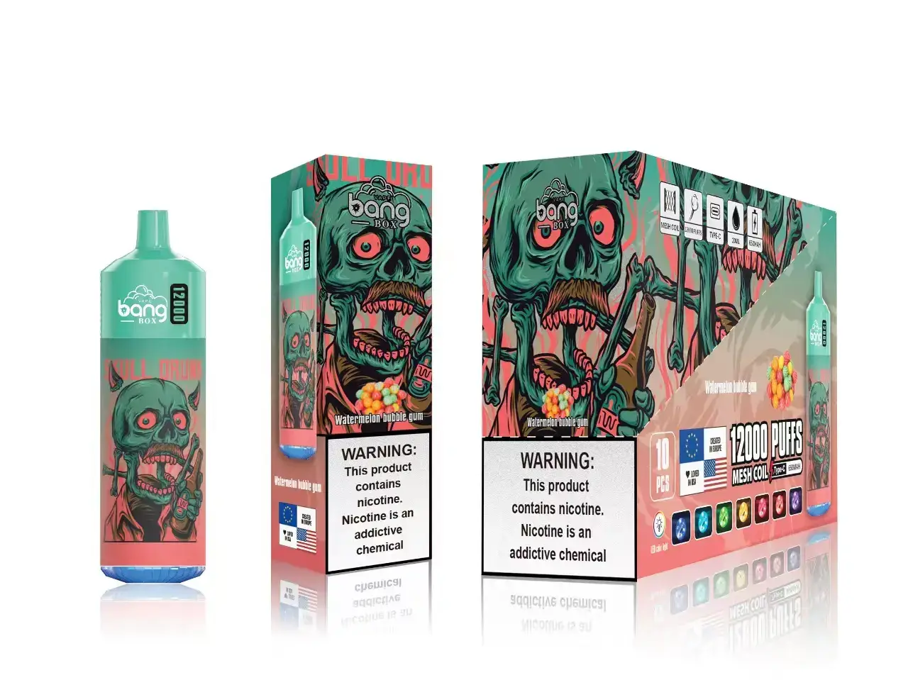 466BLN119 Watermelon Bubble Gum - Vape Wholesale Supplier Canada Bang Box 12000 Puffs