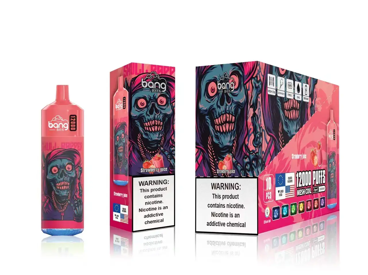 466BLN120 Strawberry Juice - Ghost Vape Wholesale Canada Bang Box 12000 Puffs