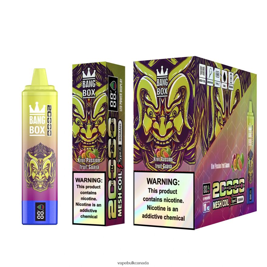 466BLN127 Kiwi Passion Fruit Guava - Allo Vape Wholesale Canada Bang Box 20000