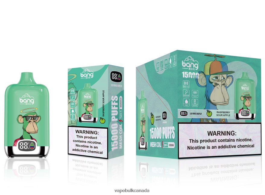 466BLN135 Raspberry Sour Apple - Disposable Vape Wholesale Canada Bang Box 15000