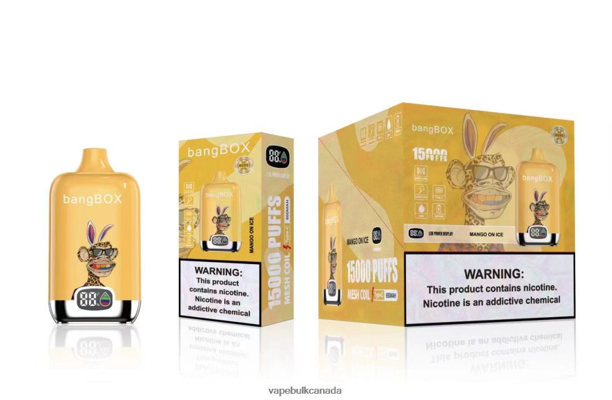 466BLN137 Mango On Ice - Allo Vape Wholesale Canada Bang Box 15000