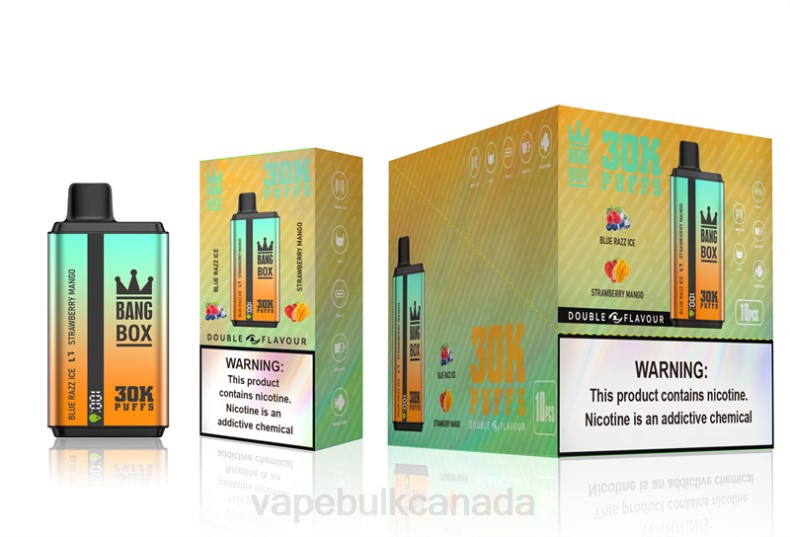 Disposable Vape Wholesale Canada - Bang Box 30000 Puffs Dual Flavors Blue Razz Ice & Strawberry Mango 680L73