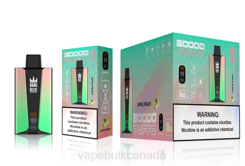 Disposable Vape Wholesale Canada - Bang Box 30000 Puffs Smart Screen Apple Peach 680L83