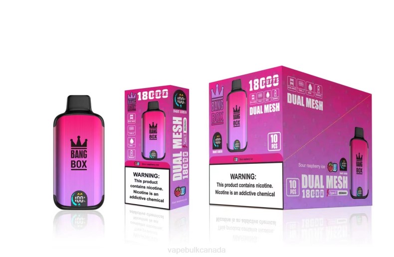 E Cig Wholesale - Bang Box 18000 puffs Sour Raspberry Ice 680L98