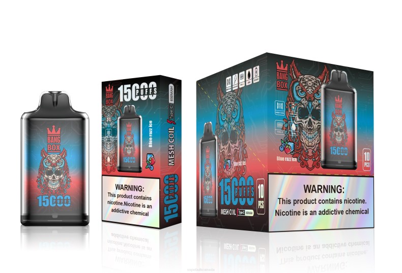 E Cig Wholesale - Bang Box S1-15000 Puffs Blue Razz Ice 680L108